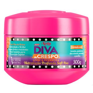 Creme de Tratamento Niely - Hidratação Profunda Diva de Crespo Soft Poo - 300g Menor preço em Creme de Tratamento Niely - Hidratação Profunda Diva de Crespo Soft Poo - 300g