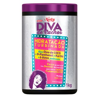 Creme de Hidratação Niely - Diva de Cachos Hidratação Turbinada - 1Kg Menor preço em Creme de Hidratação Niely - Diva de Cachos Hidratação Turbinada - 1Kg