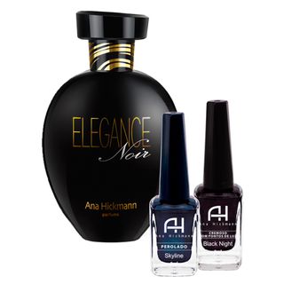 Ana Hickmann Elegance Noir Kit - Deo Colônia + 2 Esmaltes Menor preço em Ana Hickmann Elegance Noir Kit - Deo Colônia + 2 Esmaltes
