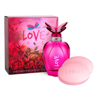 Kit Delikad Butterfly Collection Love - Deo Colônia + Sabonete Menor preço em Kit Delikad Butterfly Collection Love - Deo Colônia + Sabonete