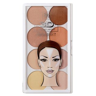 Paleta de Iluminadora Rk By Kiss - 3D Strobe Artist Powder - Highlighter Menor preço em Paleta de Iluminadora Rk By Kiss - 3D Strobe Artist Powder - Highlighter