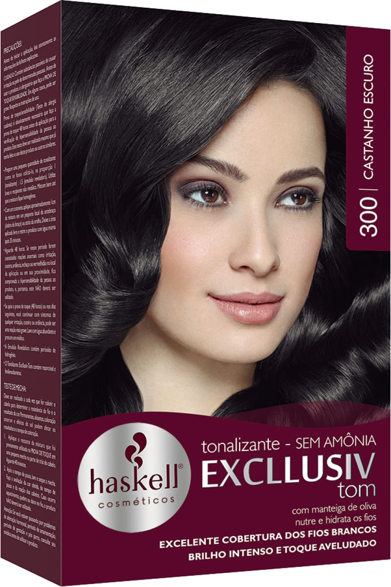 Tonalizante Haskell Excllusiv Tom 300 Castanho Escuro