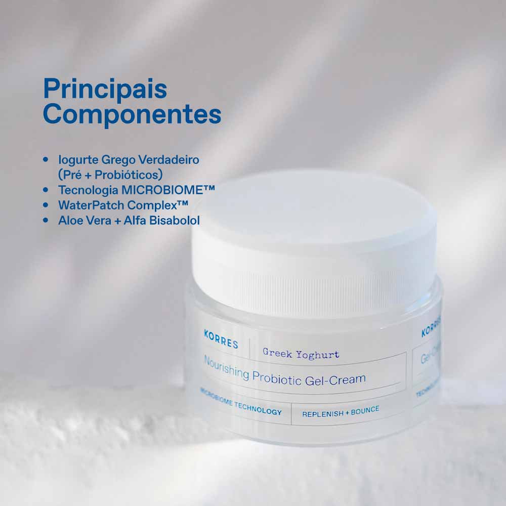 Creme Gel Facial Nutritivo Probiótico Korres - Greek Yoghurt