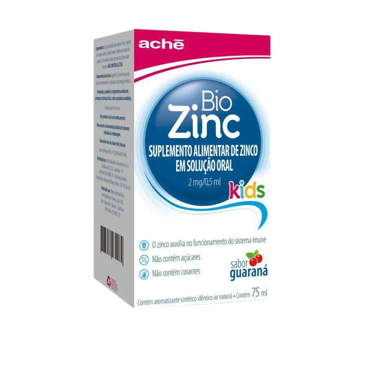 BioZinc Kids Suplemento Alimentar de Zinco Solução Oral 75ml