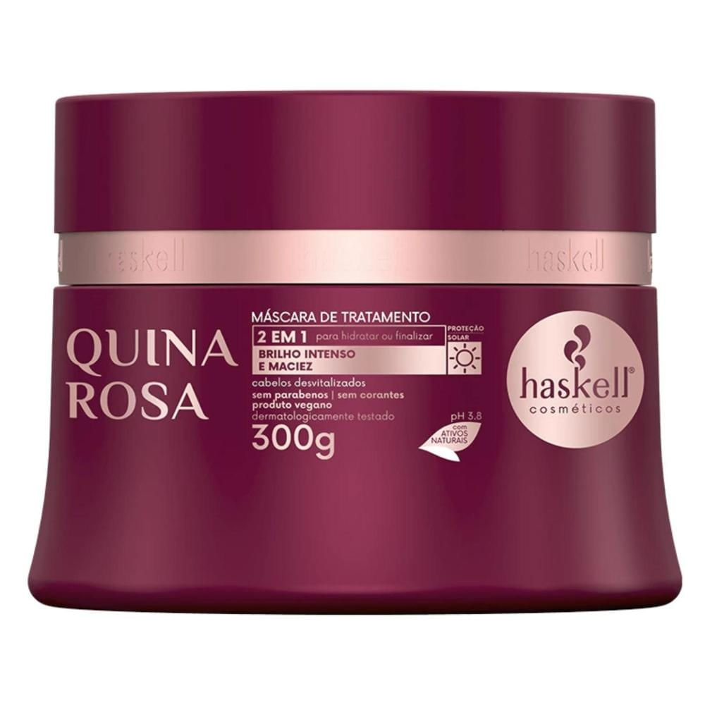 Quina Rosa Haskell Máscara de Reconstrução Capilar 300g