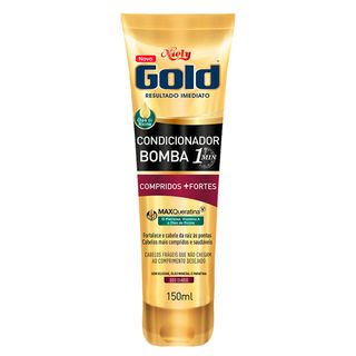 Niely Gold Compridos + Fortes - Condicionador Bomba - 150ml Menor preço em Niely Gold Compridos + Fortes - Condicionador Bomba - 150ml