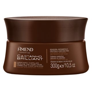 Máscara Realce da Cor Amend - Castanho Brilliant - 300g Menor preço em Máscara Realce da Cor Amend - Castanho Brilliant - 300g