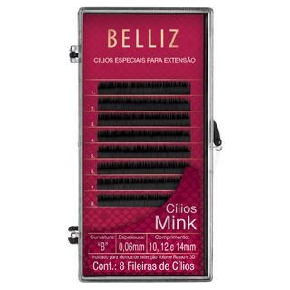 Menor preço em Cílios para Alongamento Belliz - Mink B 006 Mix - 1 Un