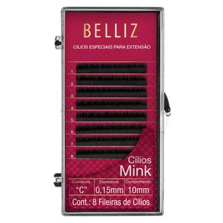 Cílios para Alongamento Belliz - Mink C 015 10mm - 1 Un Menor preço em Cílios para Alongamento Belliz - Mink C 015 10mm - 1 Un