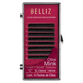 Menor preço em Cílios para Alongamento Belliz - Mink C 015 14mm - 1 Un