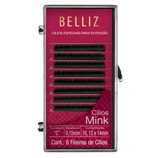Menor preço em Cílios para Alongamento Belliz - Mink C 015 Mix - 1 Un