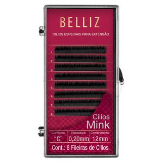 Cílios para Alongamento Belliz - Mink C 020 12mm - 1 Un Menor preço em Cílios para Alongamento Belliz - Mink C 020 12mm - 1 Un