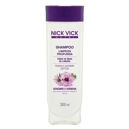 Nutri-Hair Limpeza Profunda Nick & Vick - Shampoo de Limpeza Profunda - 300ml