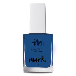 Esmalte Gel Finish 7 Em 1 Mark - Esmalte Gel Finish 7 em 1 Mark 12g - Azul Safira Menor preço em Esmalte Gel Finish 7 Em 1 Mark - Esmalte Gel Finish 7 em 1 Mark 12g - Azul Safira