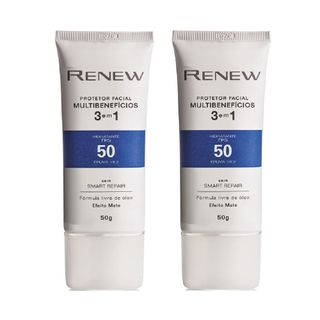 Menor preço em Kit Protetor Solar Facial Renew FPS 50 Efeito Matte 50g