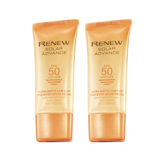Kit Protetor Solar Facial com Cor Anti-Idade Renew Solar Advance Ultra Matte FPS 50 50g é ruim? Kit Protetor Solar Facial com Cor Anti-Idade Renew Solar Advance Ultra Matte FPS 50 50g é boa?
