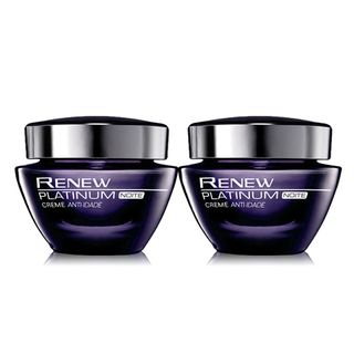 Kit Creme Anti-Idade de uso Noturno Renew Platinum 50g Menor preço em Kit Creme Anti-Idade de uso Noturno Renew Platinum 50g