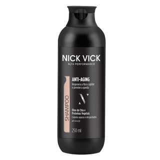 Nick & Vick Pro Hair Efeito Anti-Aging - Shampoo - 250ml Menor preço em Nick & Vick Pro Hair Efeito Anti-Aging - Shampoo - 250ml