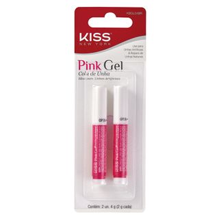 Cola para Unhas Postiças Kiss NY - Pink Gel - 1 Un Menor preço em Cola para Unhas Postiças Kiss NY - Pink Gel - 1 Un