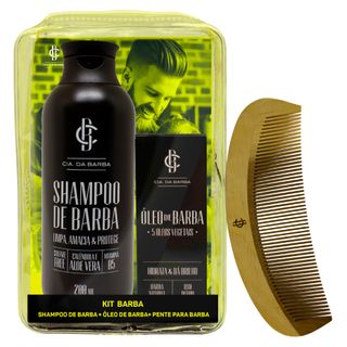 Cia. da Barba Seleção Barba Macia Kit - Shampoo + Óleo + Pente Menor preço em Cia. da Barba Seleção Barba Macia Kit - Shampoo + Óleo + Pente