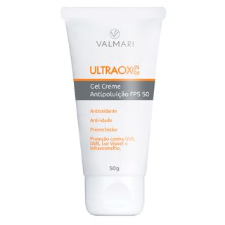 Gel Creme Antipoluição FPS 50 Ultraox C Valmari - 50g Menor preço em Gel Creme Antipoluição FPS 50 Ultraox C Valmari - 50g