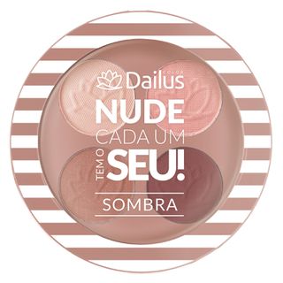 Quarteto de Sombras Dailus Color - Nude Cada Um Tem o Seu! - 02 - Chic Nude Menor preço em Quarteto de Sombras Dailus Color - Nude Cada Um Tem o Seu! - 02 - Chic Nude