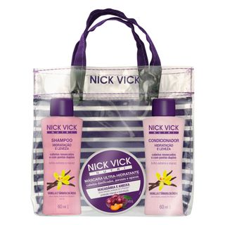 Nick & Vick Hidratação e Leveza Viagem Kit - Shampoo + Condicionador + Máscara Menor preço em Nick & Vick Hidratação e Leveza Viagem Kit - Shampoo + Condicionador + Máscara