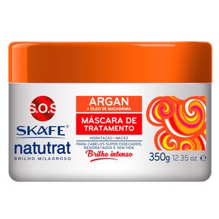 Skafe Naturat SOS Brilho Milagroso - Máscara de Tratamento Argan - 350g Menor preço em Skafe Naturat SOS Brilho Milagroso - Máscara de Tratamento Argan - 350g