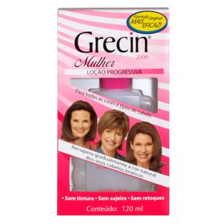 Loção Mulher Progressiva - Grecin 2000 - 120ml Menor preço em Loção Mulher Progressiva - Grecin 2000 - 120ml