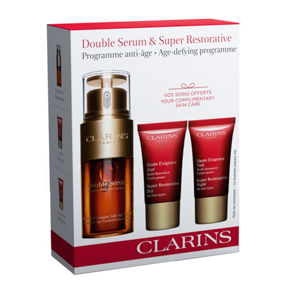 kit clarins double serum