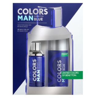 Benetton Colors Man Blue Kit - Eau de Toilette + Desodorante Menor preço em Benetton Colors Man Blue Kit - Eau de Toilette + Desodorante