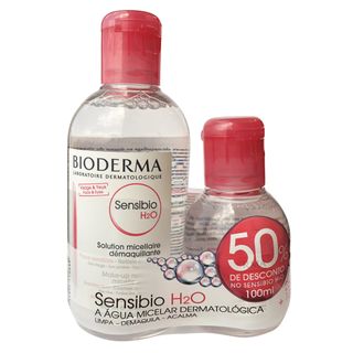 Bioderma Sensibio H2O Solução Micellare Kit - 250ml +100ml Menor preço em Bioderma Sensibio H2O Solução Micellare Kit - 250ml +100ml
