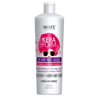 Skafe Keraform Eu Amo Meus Cachos - Condicionador - 500ml Menor preço em Skafe Keraform Eu Amo Meus Cachos - Condicionador - 500ml