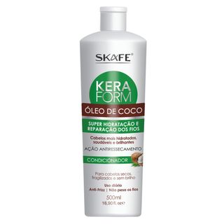 Skafe Keraform Óleo de Coco - Condicionador - 500ml Menor preço em Skafe Keraform Óleo de Coco - Condicionador - 500ml