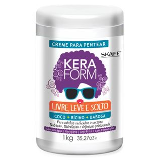 Skafe Keraform Livre, Leve e Solto - Creme de Pentear - 1kg Menor preço em Skafe Keraform Livre, Leve e Solto - Creme de Pentear - 1kg