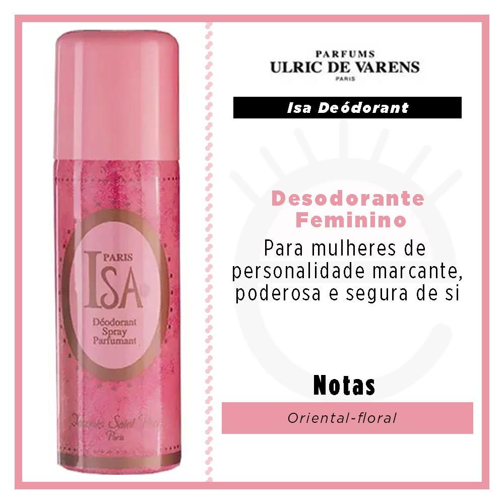 Isa Deódorant Ulric de Varens - Desodorante Feminino