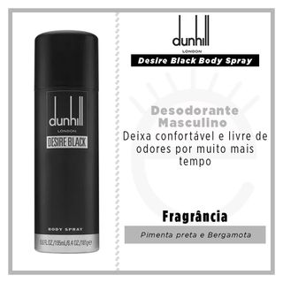 dunhill desire black body spray