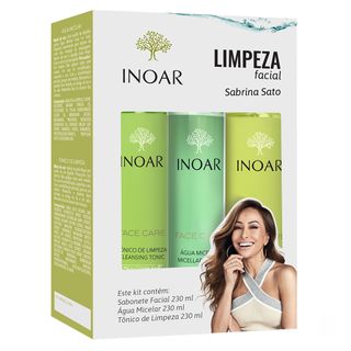 Inoar Face Care Kit - Sabonete + Água Micelar + Tônico Menor preço em Inoar Face Care Kit - Sabonete + Água Micelar + Tônico