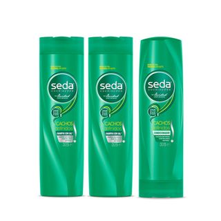 Kit Shampoo 2 Unidades + Condicionador Seda Cachos Definidos 325ml Menor preço em Kit Shampoo 2 Unidades + Condicionador Seda Cachos Definidos 325ml