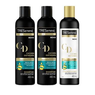 Kit Shampoo 2 Unidades + Condic Tresseme Cachos Definidos 400ml - Kit Shampoo 2 Unidades + Condic Tresemmé Cachos Definidos 400ml Menor preço em Kit Shampoo 2 Unidades + Condic Tresseme Cachos Definidos 400ml - Kit Shampoo 2 Unidades + Condic Tresemmé Cachos Definidos 400ml