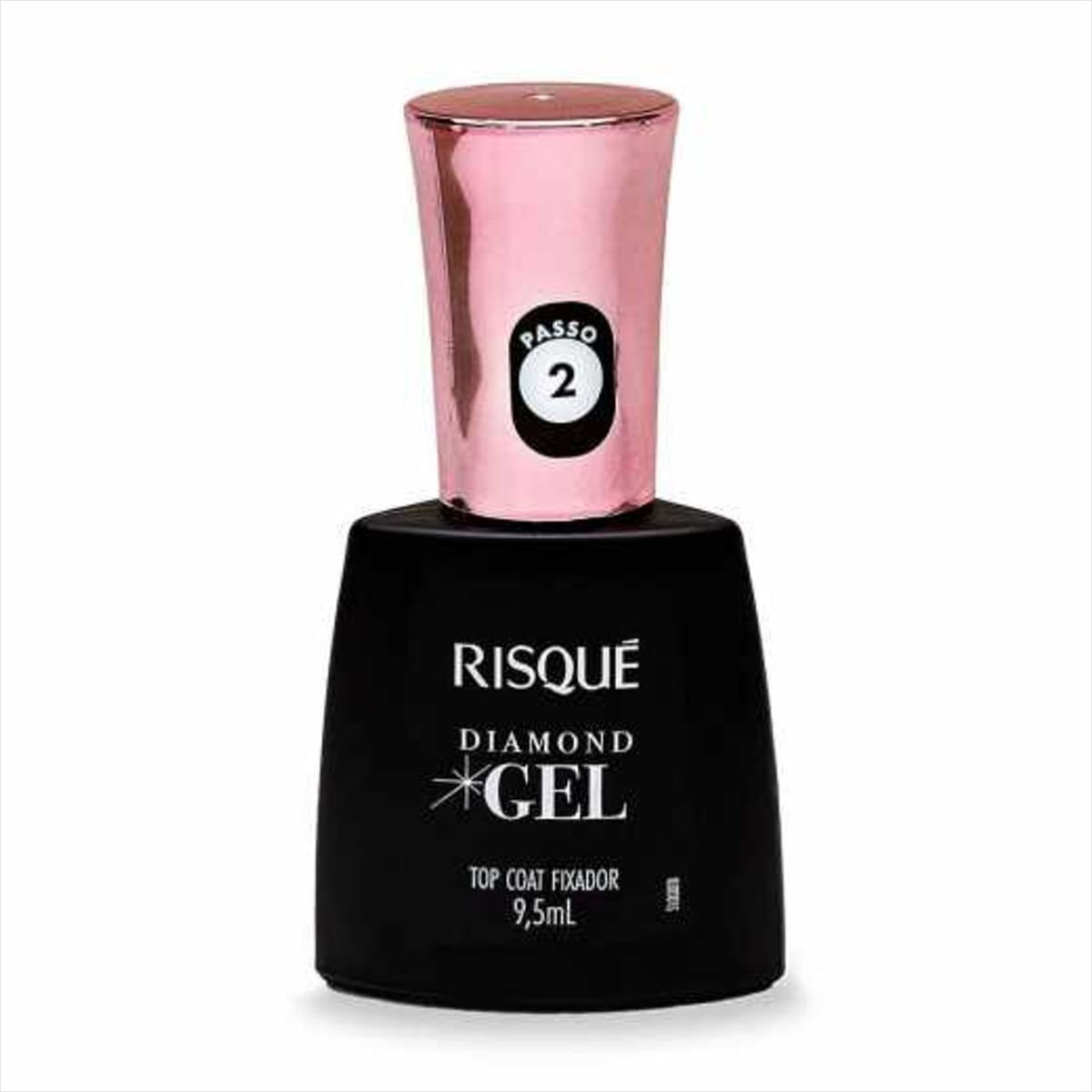 Gel Cremoso Risqué Diamond Top Coat Fixador 9,5ml – miniatura 2