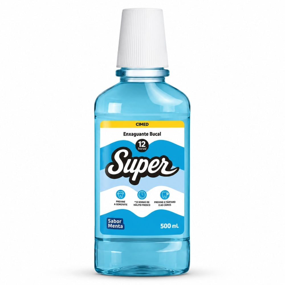 Enxaguante Bucal Cimed Super Menta 12h 500ml