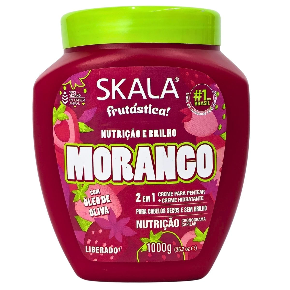 Tratamento Capilar 2 em 1 Nutrição Morango Skala 1000g