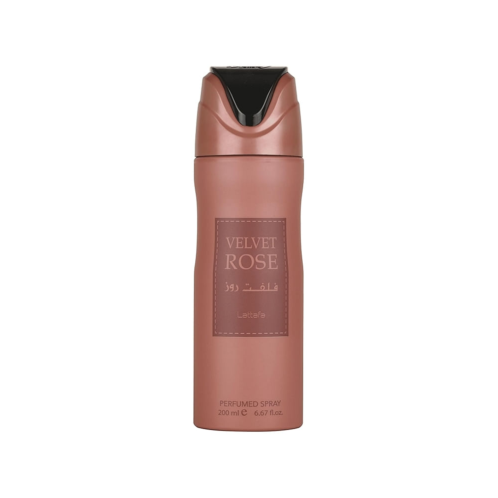 LATTAFA VELVET ROSE DEO SPRAY CORPORAL PERFUMADO 200ML