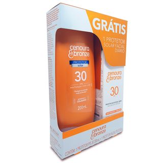 Cenoura & Bronze Protetor Solar Kit - Corporal + Facial Menor preço em Cenoura & Bronze Protetor Solar Kit - Corporal + Facial