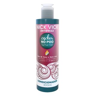 Nick Vick Antifrizz Cachos Np Poo - Condicionador - 300ml Menor preço em Nick Vick Antifrizz Cachos Np Poo - Condicionador - 300ml