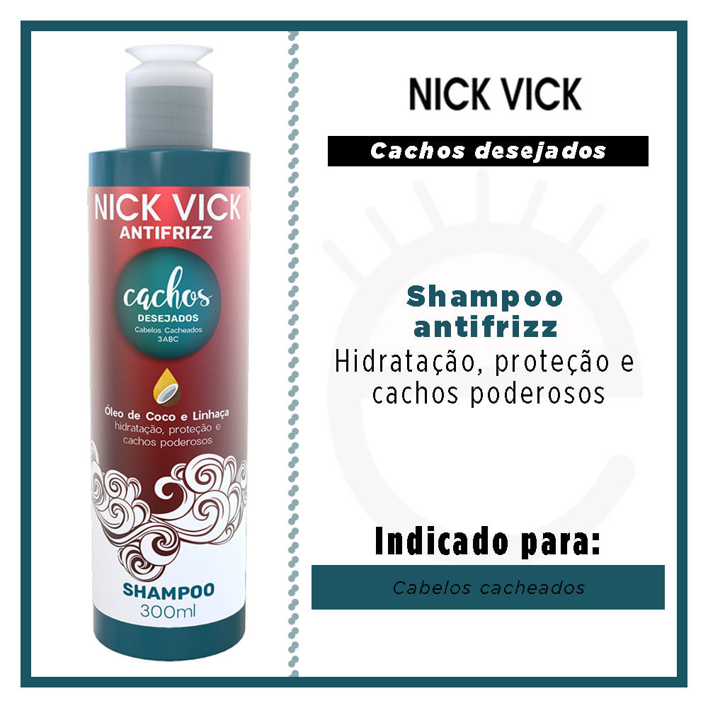 Nick Vick Antifrizz Cachos Desejados - Shampoo