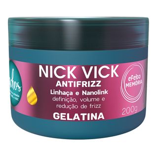Nick Vick Antifrizz Cachos - Gelatina - 200g Menor preço em Nick Vick Antifrizz Cachos - Gelatina - 200g