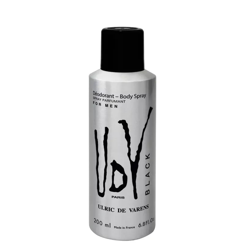 Deodorant Udv Black Body Spray 200ml