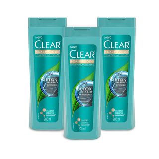 Kit 3 Shampoos Anticaspa Clear Women Detox Diário 200ml - Leve 03 Pague 02 é ruim? Kit 3 Shampoos Anticaspa Clear Women Detox Diário 200ml - Leve 03 Pague 02 é boa?